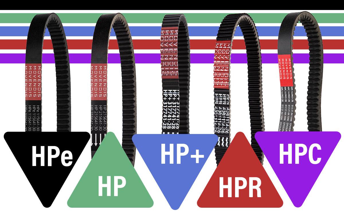 How did Movendis organized its range of CVT Belt ?