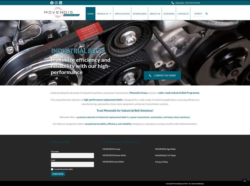 Welcome to movendis-industrialbelts.com – Our New Website Is Live!
