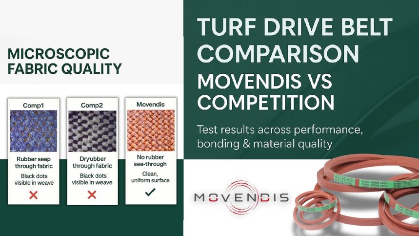 Movendis Turf Belts Outperform Competitors in Lawn & Garden Testing